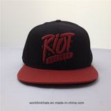 Popular Two Tone 6 Panel 3D Embroidery Snapback Cap