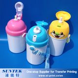 400ml Custom Printing Sublimation Blank Plastic Children Kids Water Bottle