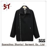 Women's Fashion Black Fleece Down Jacket Coat Short Clothing