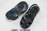 Black Cleanroom Antistatic ESD SPU Sandal