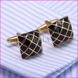 Gold Plating Painting Men's Shirt Cufflink