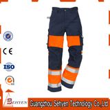 High Visibility Safety Work Orange Reflective Pants