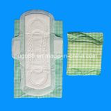 Ultra-Thin Sanitary Napkin with Green PE Warp