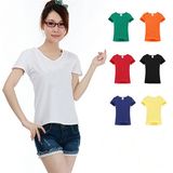 China Cheap Woman White Uniform T-Shirts for Hotel