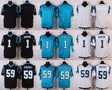 Carolina Cam Newton Luke Kuechly Blank Customized American Football Jerseys