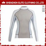 2017 Newest Design White Long Sleeve Rashguards Women UV (ELTRGI-44)