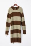 Lasies 'fashion Popular Intarsia Sweater with Round Neck -1