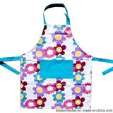 Custom Made Floral Flowers Pattern Printed Cotton Kitchen Women's Cooking Baking Bib Apron