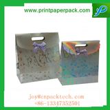 Lovely Customized Wedding Candy Gift Paper Bag with Stick Handle and Bow