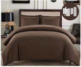 Solid Color Microfiber Bed Bedding Duvet Comforter Set