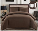 Solid Color Microfiber Bed Bedding Duvet Comforter Set