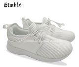 Children Sport Casual Running Shoes with Flyknit PU Elastic Upper