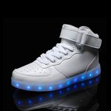 Fashion High Ankle Casual LED Light Shoes