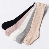 Cute Baby Toddler Girl Solid Socks Knee High Hosiery in Tube Socks