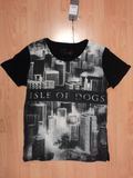 Men's Round Collar T-Shirt with Print