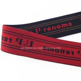 Soft Texture Large Elongation Custom Logo Jacquard Elastic Tape