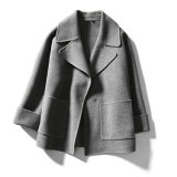 Ladies Fashion Wool Raglan Sleeve Jacket Short Coat