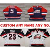 Personalized Ohl Saginaw Spirit Mannino Edgar Ice Hockey Jerseys