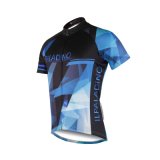 Cool Triangle Patterned Men's Breathable Short Sleeve Cycling Jersey
