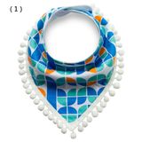 New Design Printed Cotton Baby Bandana Bib