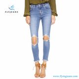 Straight-Leg Skinny High Waist Women Denim Light Blue Jeans by Fly Jeans