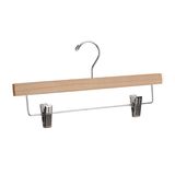 Wholesale Wooden Skirts Hangers with Adjustable Clips (WH003-2)