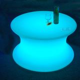 Glowing Patio Coffee Cafe Table Illuminated Furniture Set