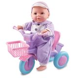 Plastic Baby Doll Set with Bicycle (H0318236)