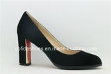 Updated Sexy Square High Heel Leather Lady Shoe