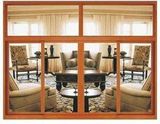 Livingroom Window/Big Window/Yellow Sandal Color/Aluminum Sliding Window