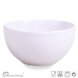 Solid Matte White Ceramic Bowl