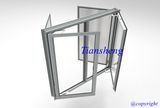 Aluminum Casement Window with Mosquito Net