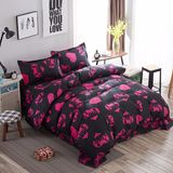 2017 New Design Cheap Microfiber Fabric Home Textile Bedding Set