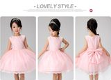 Kd1076 Hot Sale High-End Flower Girl Full Dress Bridesmaid Dress Sleeveless Beautiful Tutu Dresses Evening Gowns Dress for Retail