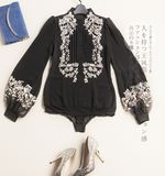 Customized Female Shirt Made of Silk Embroidery Fashion Clothing