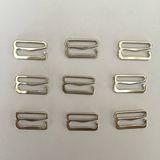 9 Shape Zinc Alloy Plated Sliver Metal Bra Hook