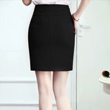 Wholesale OEM Hot Girl Sexy Basic Short Skirts Banded Waist Stretch Knit Lightweight Solid Color Hip