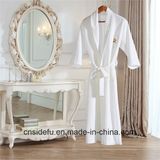 Embroidered Logo 100 Cotton Luxury White Hotel Waffle Robe