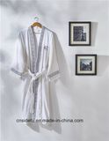 Hotel Velvet Velour White One Piece Designed Linen Bathrobe