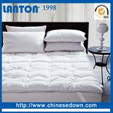 Luxury White/Grey Goose Down Mattress Topper