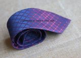 Poly Woven Checked Necktie for Men