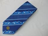 Mne's Fashion Silk Printed Logo Ties