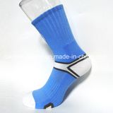 Customized Men Cotton Polyester Elastane Basketball Socks