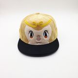 Monkey Cartoon Applique Shade Flat Snapback Hat (ACEB0010)