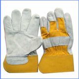 Short Cowhide Leather Working Gloves for Industry