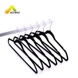 Achino Wholesale Velvet Flocked Suit Hangers with Trouser Bar