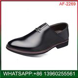 China Factory Wholesale Brown PU Leather Dress Shoes Fow Man