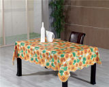 Hot Popular Colorful Design PVC Printed Table Cover with Fabric Backing