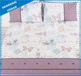 Butterfly Print Polyester Soft Microfiber Duvet Cover Set