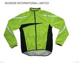 High Reflective Waterproof PU Rain Jacket Hooded with Rainsuit